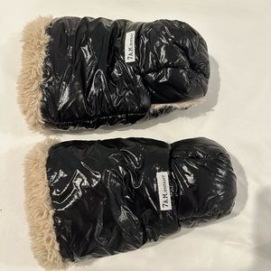 7AM ENFANT Black Shearling Stroller Gloves